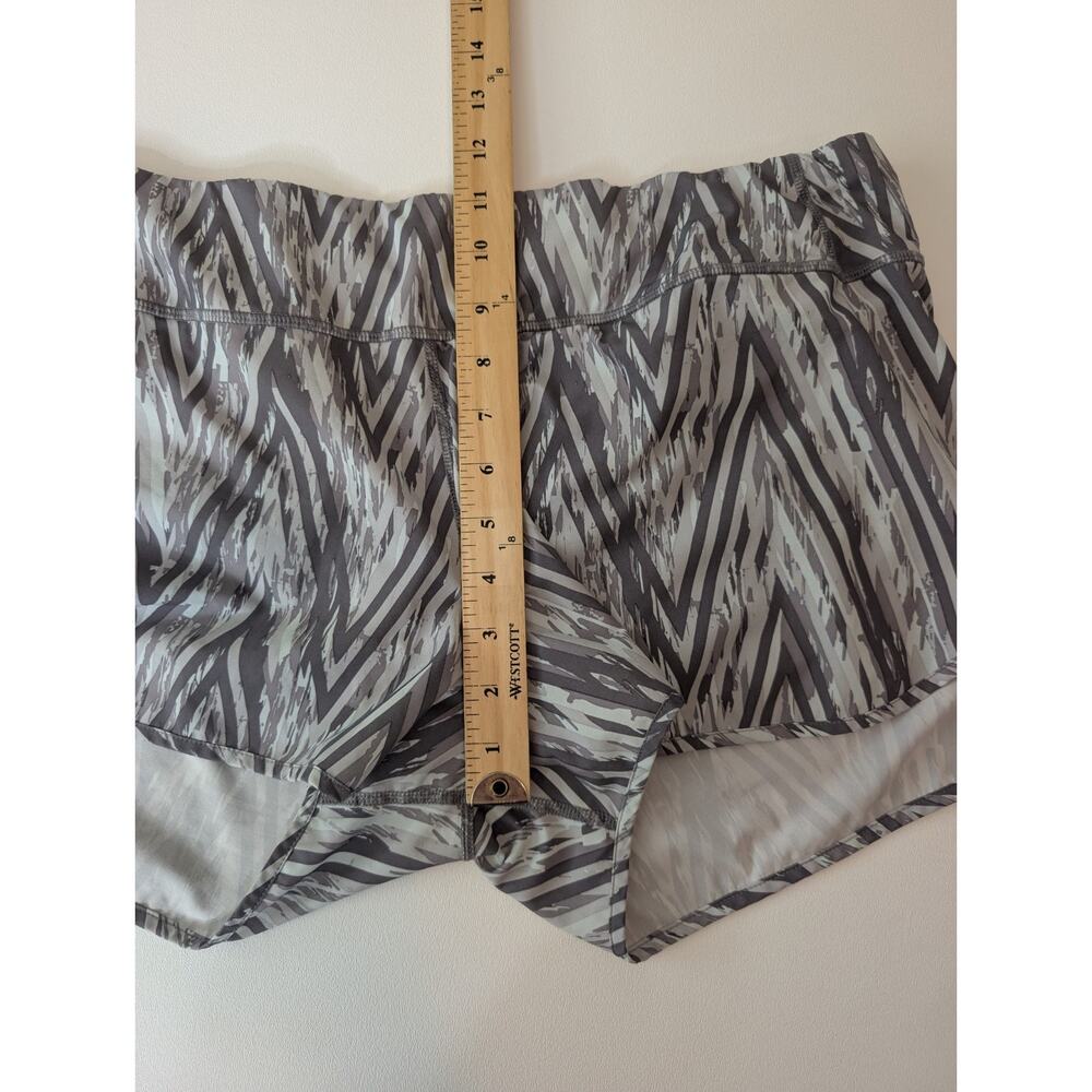 Smartwool Women’s Merino Sport Lined Short Athletic Barely Blue Zig Zag Size L - Picture 8 of 12